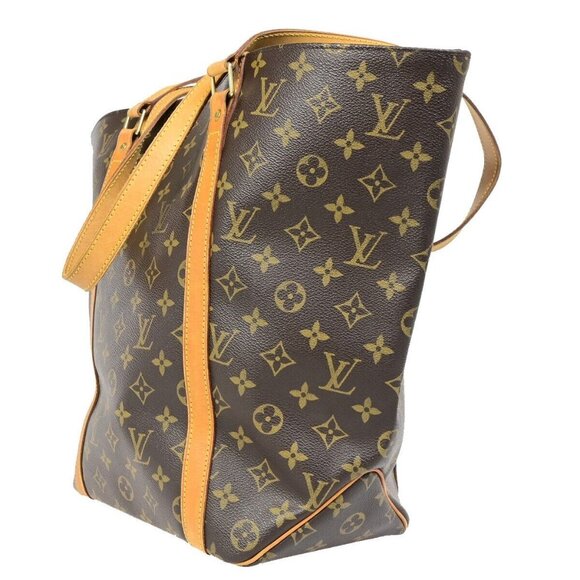 LOUIS VUITTON Sac Shopping Shoulder Tote Bag Monogram Leather - Picture 4 of 15